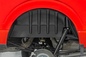 Ford F-150 Rear Wheel Well Liners - Rough Country - Black - '21-'23